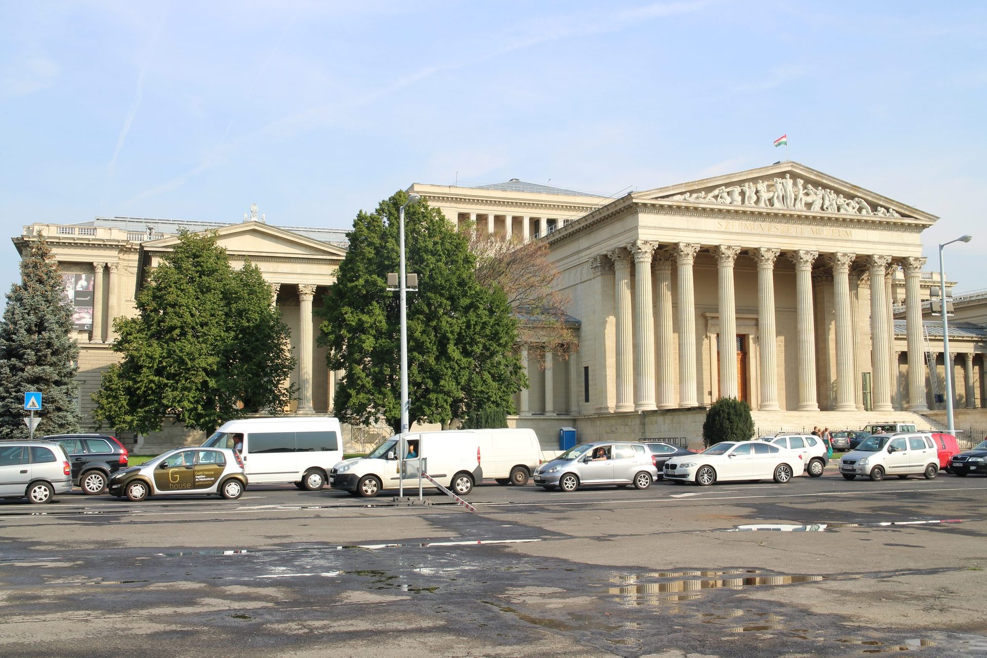 Exterior of the Museum of Fine Arts on Heroes’ Square in Budapest